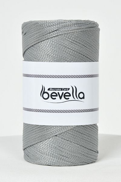 Bevella Macrame Cord 2 mm - 200 Gr Polyester Dark Grey Macromo Floss Thread and Bag Thread