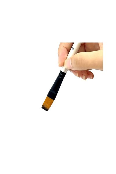 Sanathobi Flat Cut Tip Brush Set 6 Pcs-Acrylic Paint, Oil Paint, Gouache Paint, Art Brush