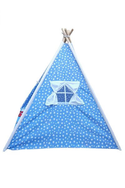 Neşeli Sepet Doğal Pamuk Çocuk Oyun Çadırı Kızılderili Çadırı