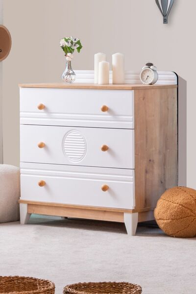 Setay Şifonyer, Alvin 3 Çekmeceli Şifonyer - Ceviz