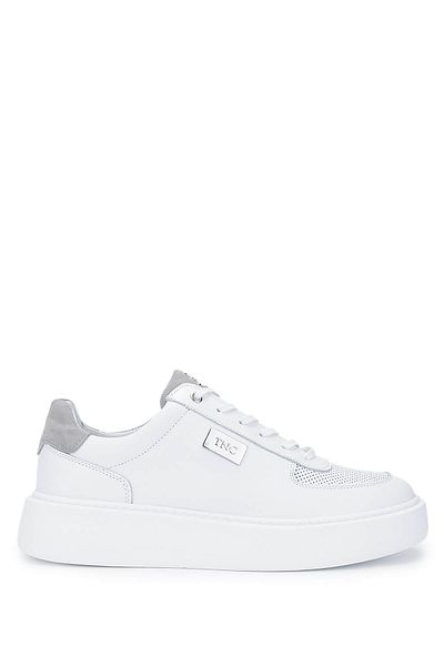 Tamer Tanca Men's Genuine Leather White Sneakers & Sports Shoes