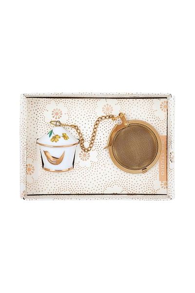 Pip Studio Tea Set, Porcelain, With Infuser, Floral Collection