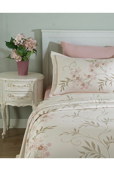 NEEA HOME Clara 260X260 cm Beige Natural Approximation Set Daily Turquoise Four Diagonals to Be Shot Outwards