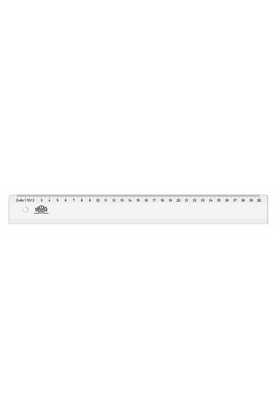 HATAS Standard Ruler Plastic Wide 30 Cm 0160