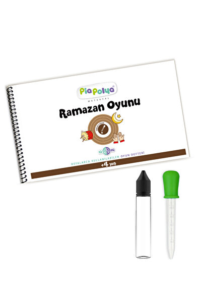 piapolya Ramazan Oyunu | Defalarca Kullanılabilen Oyun Defteri | Damlalık | B...