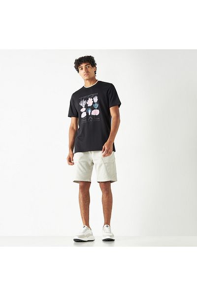 FAV Printed T-shirt with Crew Neck and Short Sleeves