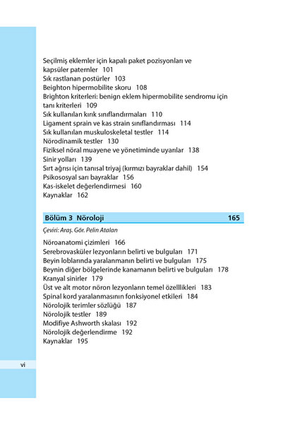Güneş Tıp Kitabevi Fizyoterapistin El Kitabı