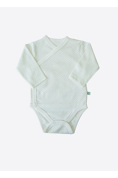 kitikate Organic New Dreams 3-Piece Long Sleeve Crochet Body - Blue