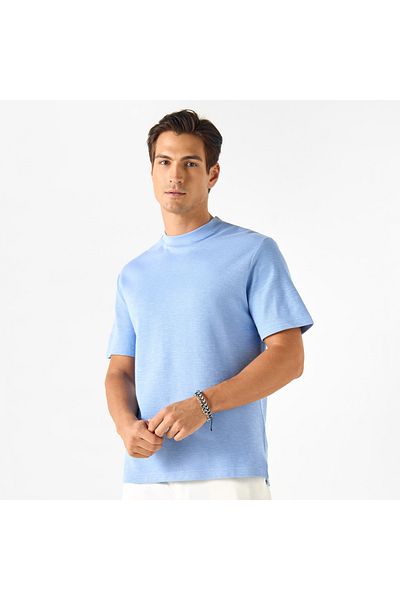 FAV Textured T-shirt with Crew Neck and Short Sleeves