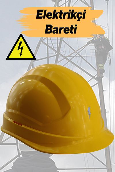 Badem10 Electrician Hard Hat Head Protector Hard Hat Yellow En 397:2012+A1:2012 Conform to Standards with Strap Sweat Cloth