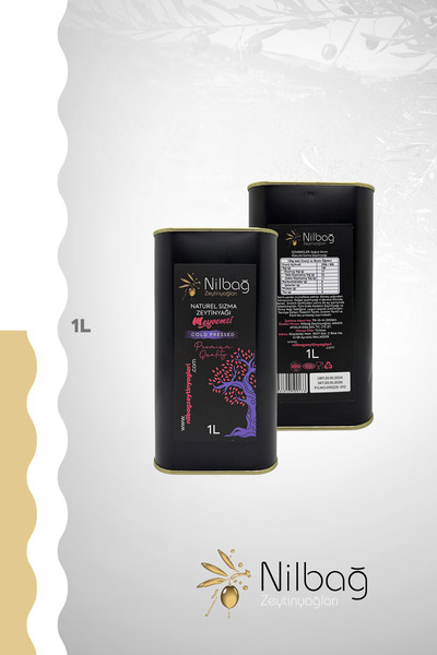 NİLBAĞ ZEYTİNYAĞLARI Ayvalık Natural Sızma Zeytinyağı-Meyvemsi 1lt Teneke