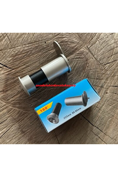 Door Uzun Kapı Dürbünü Çelik Kapı Dürbünü 11cm 25mm Saten Renk