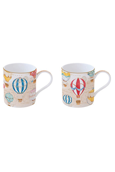DR EASY LİFE Set porțelan 2 căni 350ml Air Balloons