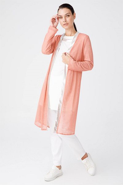Esswaap Light Knitted Fabric Inner Outer Set Shrimp