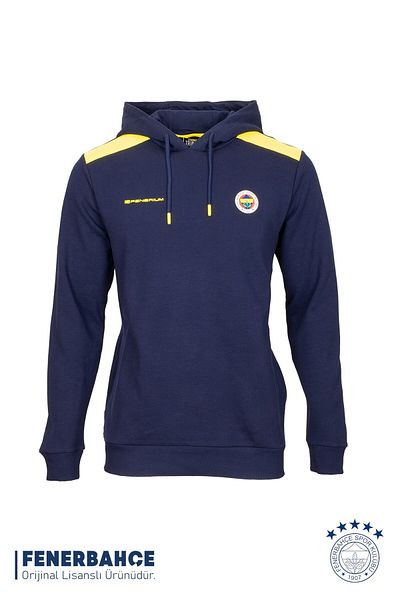 Fenerbahçe Γνήσιο μπλουζάκι με κουκούλα Navy Blue με άδεια χρήσης