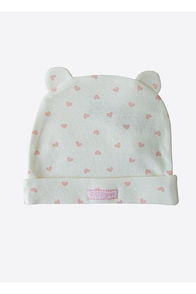kitikate Organic New Dreams Eared Pink Heart Hat
