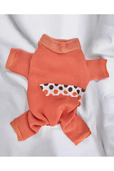 Kemique Puanti Kalın Penye Köpek Tulum Pijama