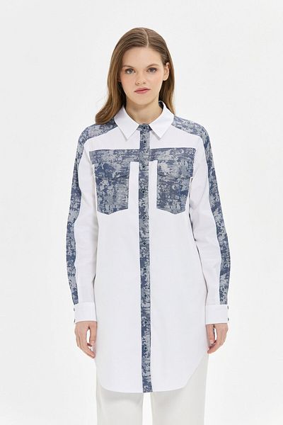 Esswaap Jacar Denim Combination Koton Tunic - Κάτοχοι πελατών μέλων του Laci Fashion Club