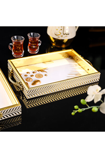 ROYALFORD طقم صواني عربية RF12223 عبوة من قطعتين