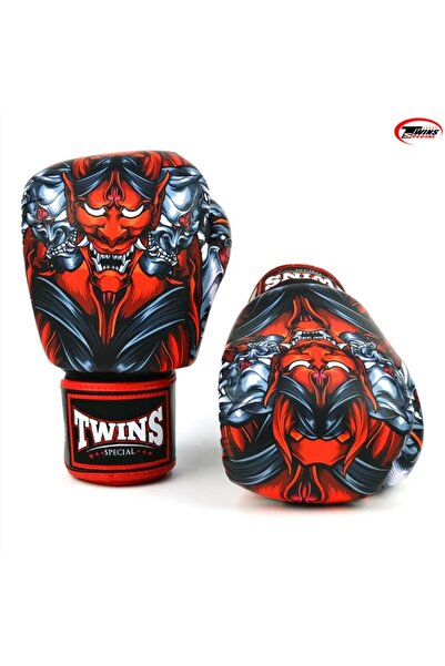 TWINS FBGVL3-58RD Kabuki Boks Eldiveni Deri Muay Thai Eldiveni