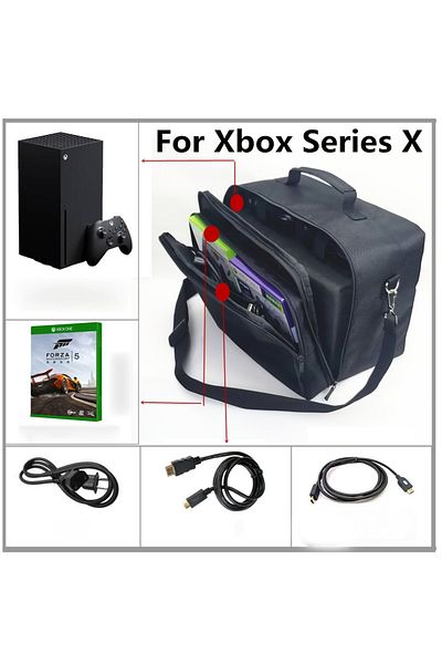 FlashHawk Large Capacity Console Storage Bag for Xbox Series X Consoles/Controllers/Accessories