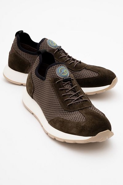 Dericlub Ανδρική σόλα Comfort Mesh Casual Αθλητικά Παπούτσια από γνήσιο δέρμα CR 2677 KHAKI