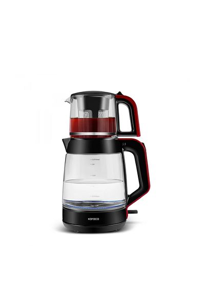Karaca Glas Tee XL 2in1 Teemaschine Imperial Red
