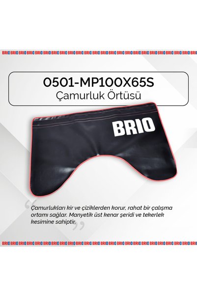 BRIO Çamurluk Örtüsü Mıknatıslı 100x65 Cm Siyah