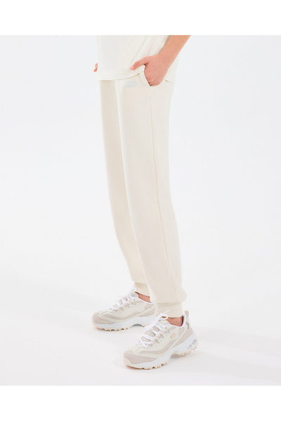 SKECHERS Essential G Jogger Sweatpant Büyük Kız Çocuk Beyaz Eşofman Altı Sk232075-102