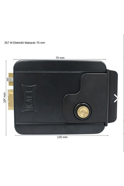 KALE Elektriklii Otomat Butonlu Makaralı 357M SİYAH