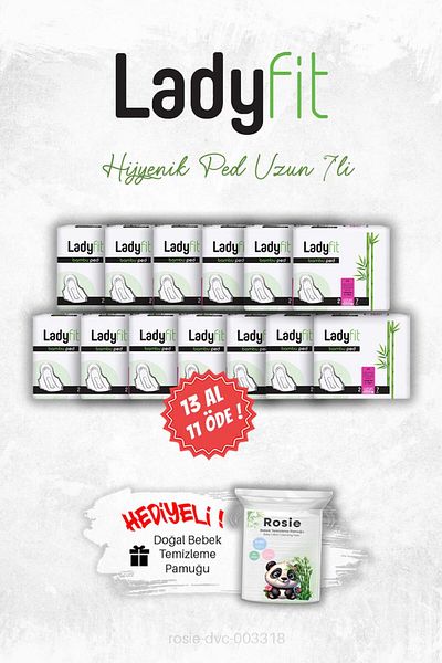 Baby Turco Ladyfit Sanitary Pad Top 7 Pack 13 Step 11 Pay and Rosie
