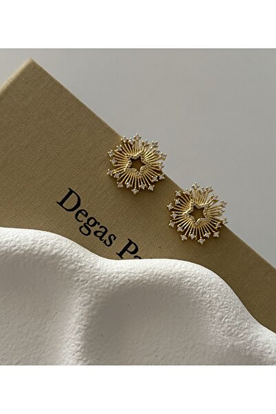 H&S AKSESUAR ZİRKON TAŞLI YILDIZ DETAYLI TASARIM KÜPE