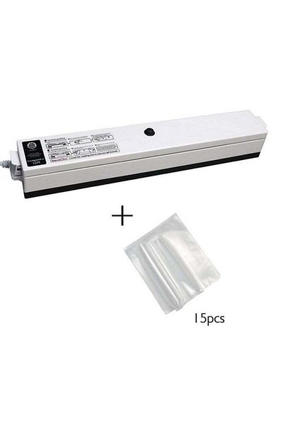 Other Vacuum Sealer Machine With 15 Piece Pouch Black/White 700grams