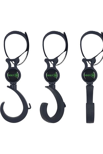 Been Black 2-Piece Baby Stroller Hook