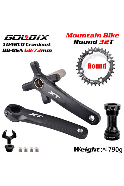 Choice مجموعة كرنك BB دائرية مقاس 170 مم، 32T XT، 104BCD، كرنك دراجة جبلية، س...