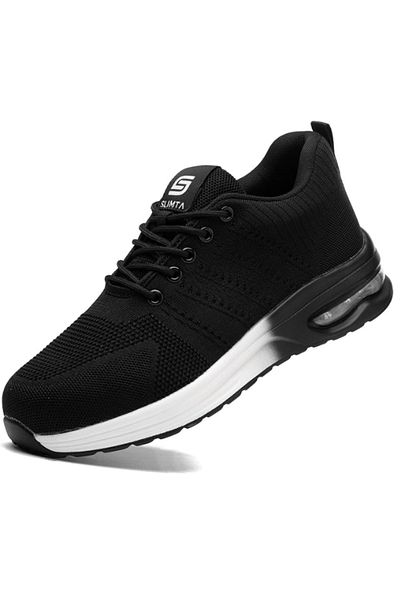 SLIMTA Safety Shoes for Men Women Steel Toe Boots Non-Slip Lightweight Breathable Sneakers