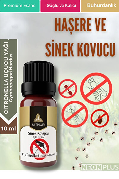NEON PLUS Citronella Uçucu Yağı 10 ml Sivrisinek Kovucu, Haşere, Böcek Kovucu...