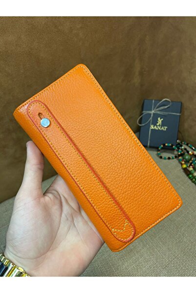 SANAT LEATHER Sl-2161 Hakiki Deri Telefon Bölmeli Unisex Portföy Cüzdan