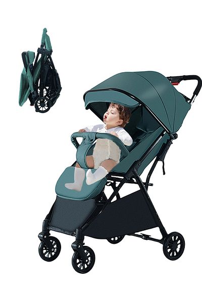 Ma Baby Auto Baby Stroller, Can Sit And Lie, Lightweight Single Stroller, Foldable And Portable Pram