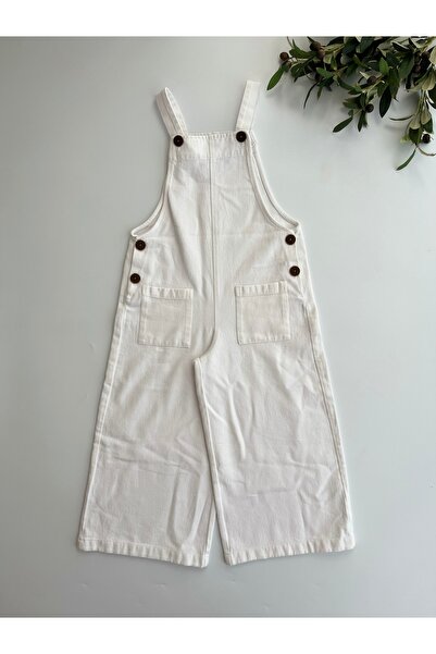 Puffin Kids BEYAZ Kot Tulum Salopet