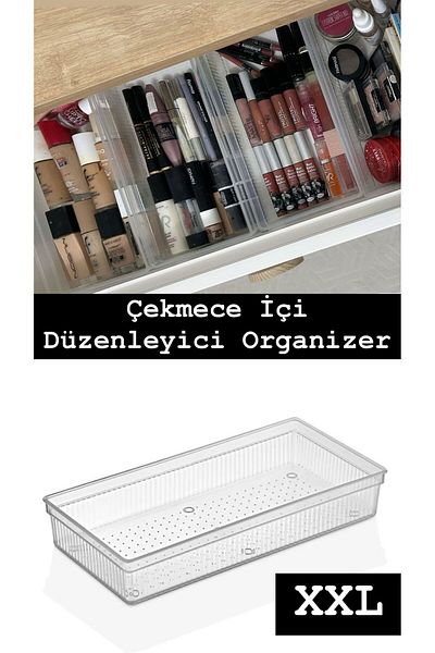 Bayev Organizator modular pentru sertar Xl - Organizator pentru bijuterii pentru machiaj pentru baie Organizator pentru birou 30,5 x 15 cm