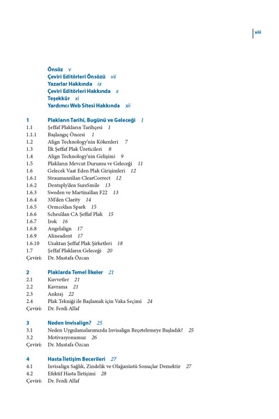 Güneş Tıp Kitabevleri Ortodontide Şefaf Plak Teknikleri