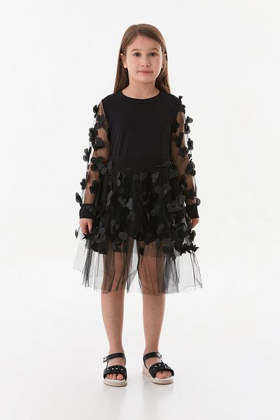 Fulla Moda Σετ κοριτσιού με λεπτομέρεια πεταλούδας από τούλι