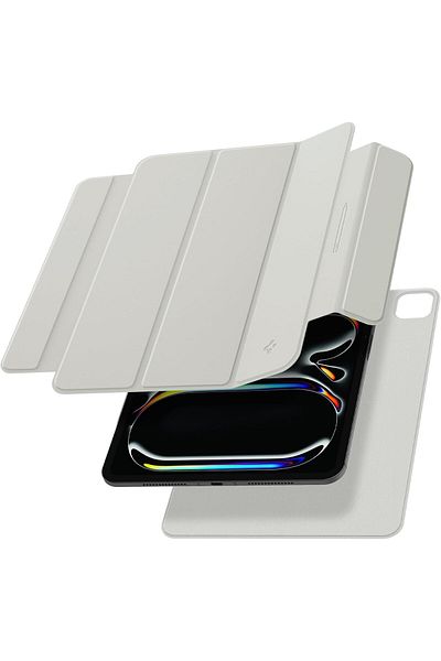 Spigen جراب Spigen Air Skin Folio OneTap لجهاز iPad Pro 11 بوصة (2024) M4 - رمادي