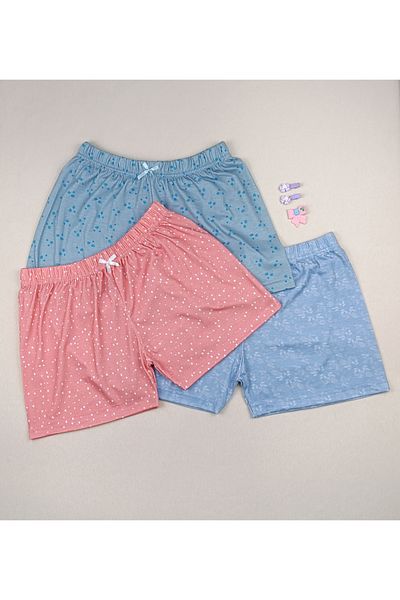 siyalife Pantaloni scurți pentru acasă, cu modele, cu textura moale