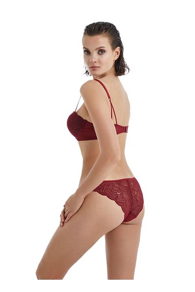 Blackspade Sutien push up de damă bordeaux 60370