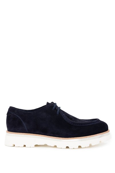 Tamer Tanca Herren-Freizeitschuhe aus echtem Leder in Marineblau aus Wildleder