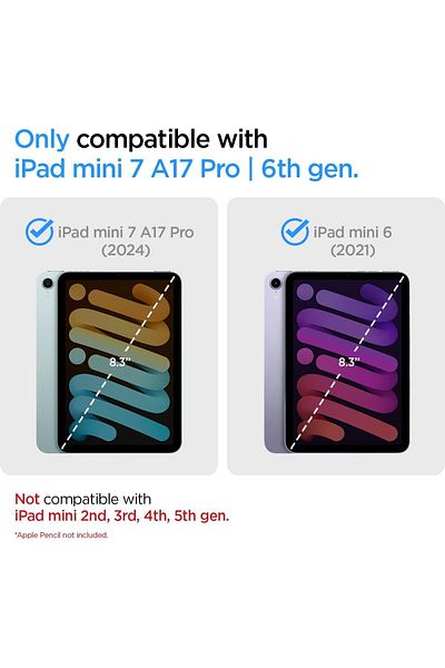 Spigen Nano Pop for iPad Mini 7 case cover (2024) / iPad Mini 6 case (2021) 8.3 inch - Orange Beige