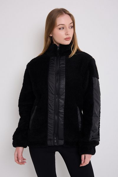 freemen Sports Women's Black Windproof Welsoft Double Pocket Coat