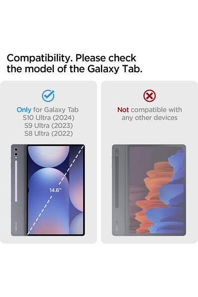 Spigen Spigen Rugged Armor Pro for Samsung Galaxy Tab S10 Ultra 14.6 / Tab S9 Ultra / Tab S8 Ultra - Black